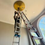 high ceiling chandelier installation in alpharetta, ga 6