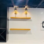 Kitchen Wall Sconce Installation in Woodstock, GA – 4-Light Accent Lighting Behind Island kitchen wall sconce installation in woodstock, ga 4