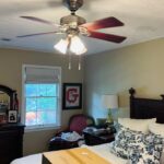 bedroom ceiling fan light and chandelier replacement completed in under one hour 2